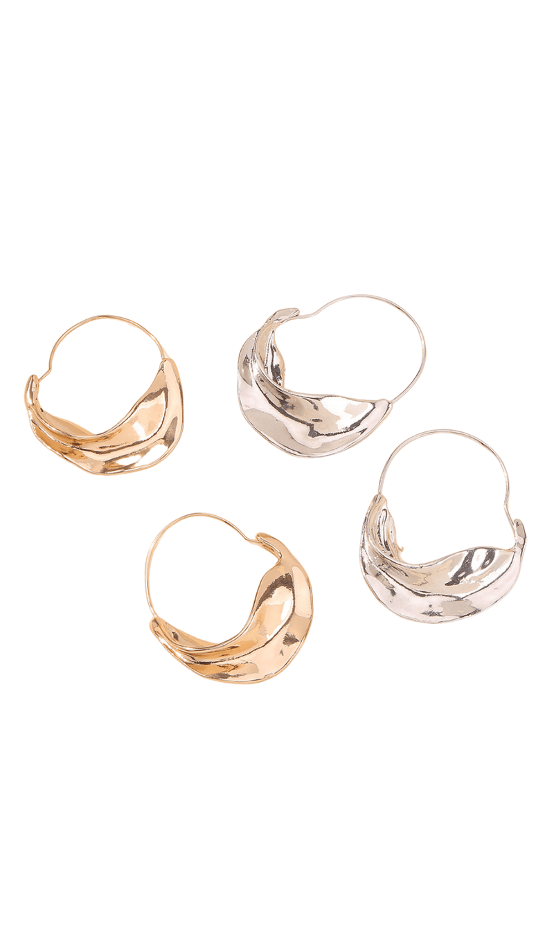 Alina Irregular Leaf Earrings