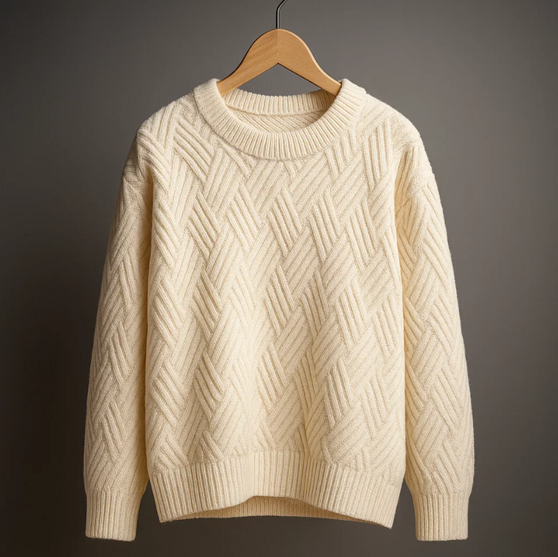 Waverly Crewneck Waffle Sweater