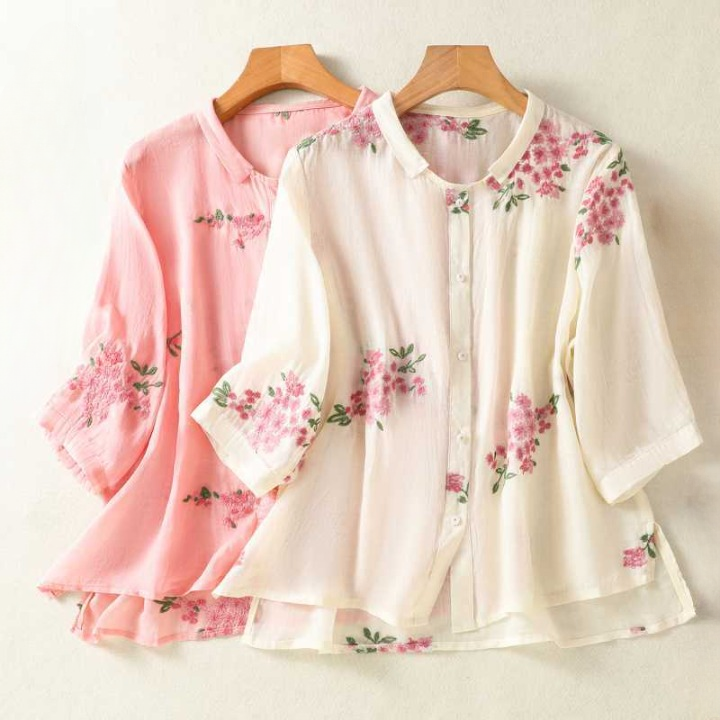 Rosemary Cotton Floral Blouse