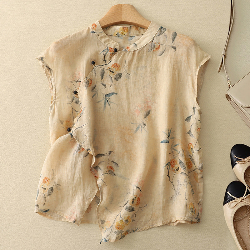 Liana Floral Cotton Blouse
