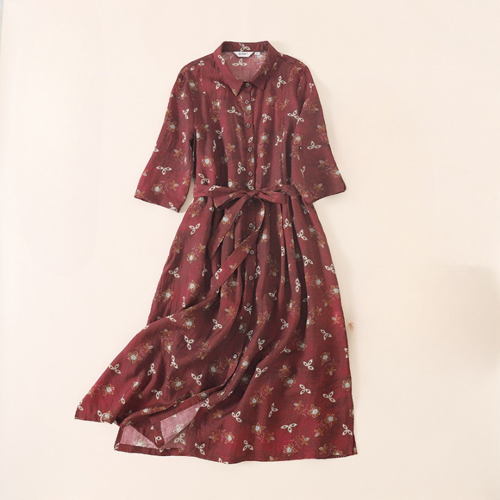 Elliston Floral Linen Dress