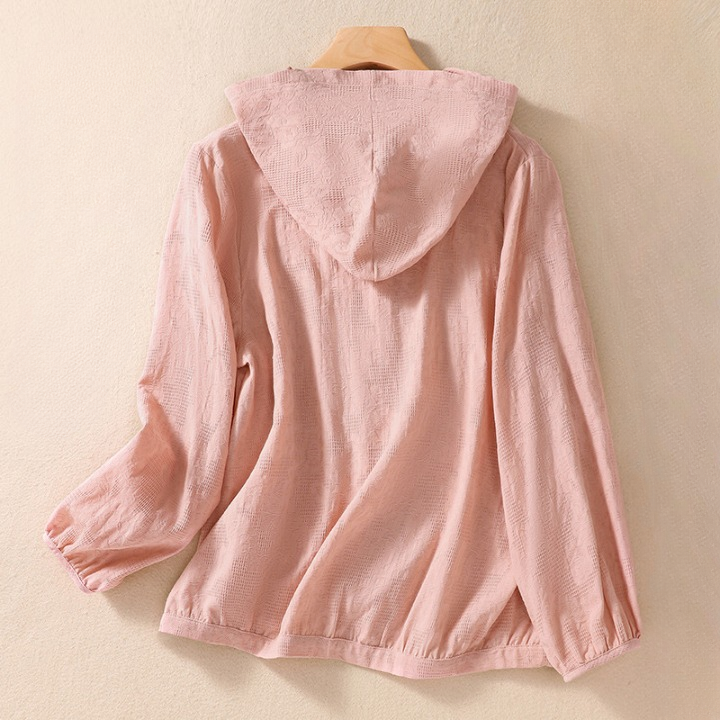 Ruth Linen Hooded Blouse