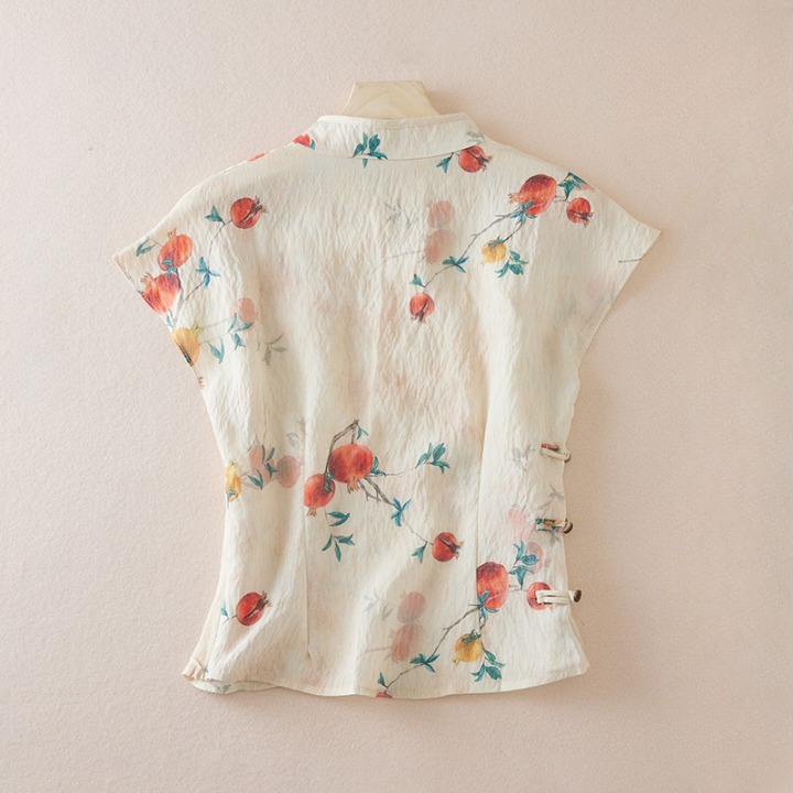 Florence Linen Floral Top