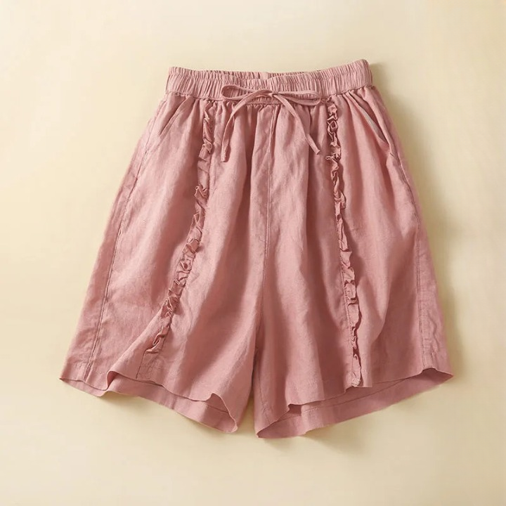 Daisy Ruffle Cotton Shorts