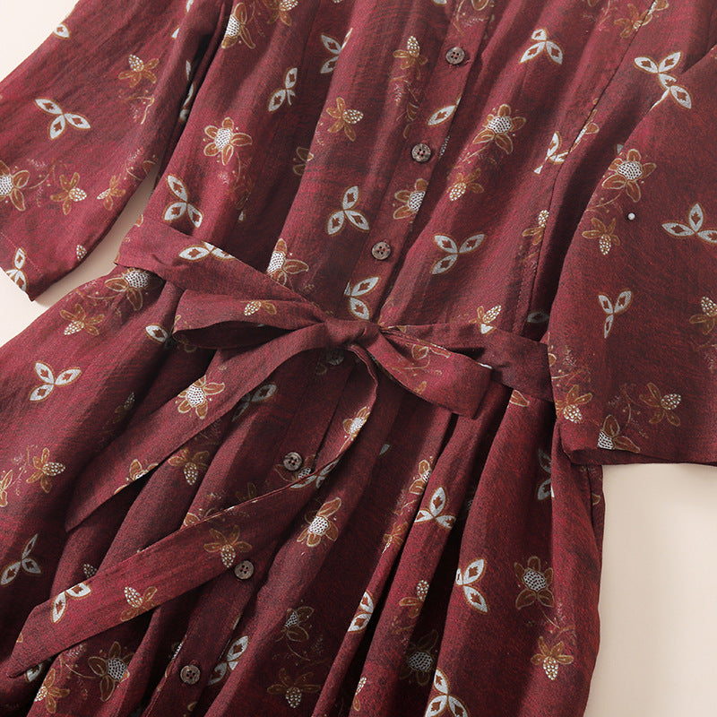 Elliston Floral Linen Dress