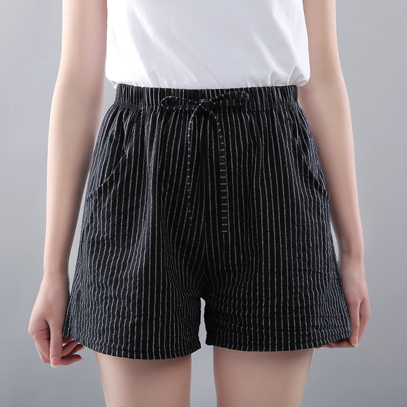 Ivy Cotton Striped Shorts