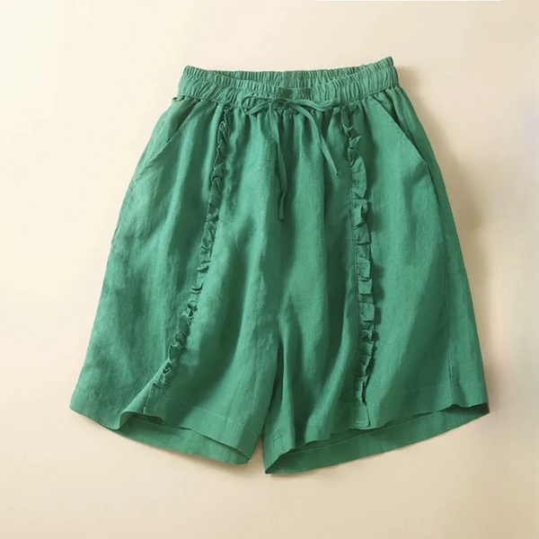 Daisy Ruffle Cotton Shorts