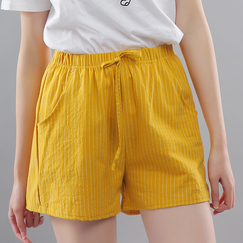 Ivy Cotton Striped Shorts