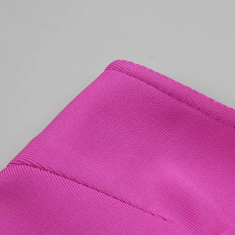 Neal Strapless Cutout Maxi Bandage Dress In Pink