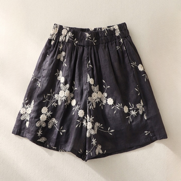 Eloise Linen Floral Shorts