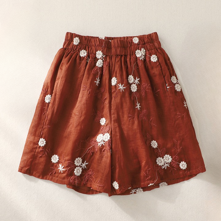 Eloise Linen Floral Shorts