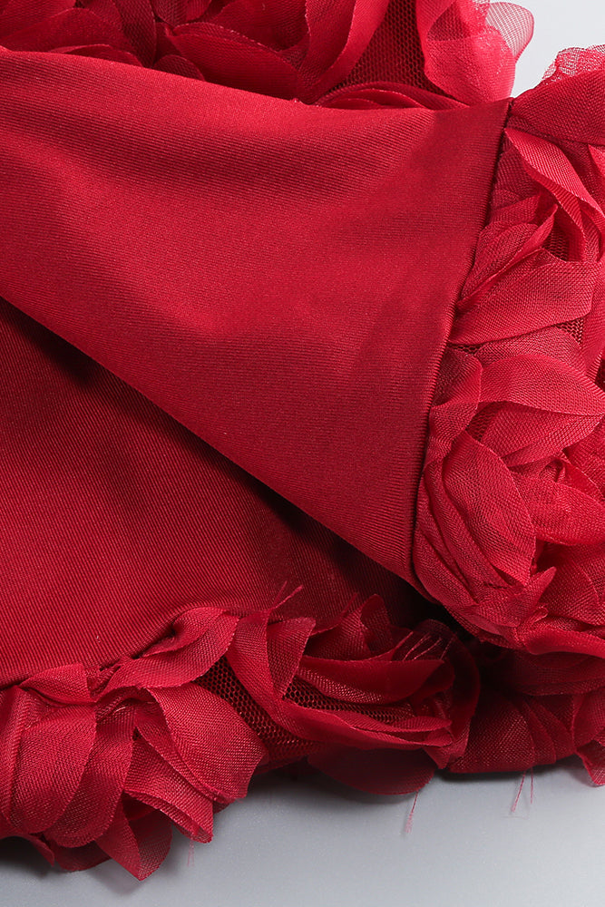 Beroe Off-shoulder Floral Embellished Midi Dress