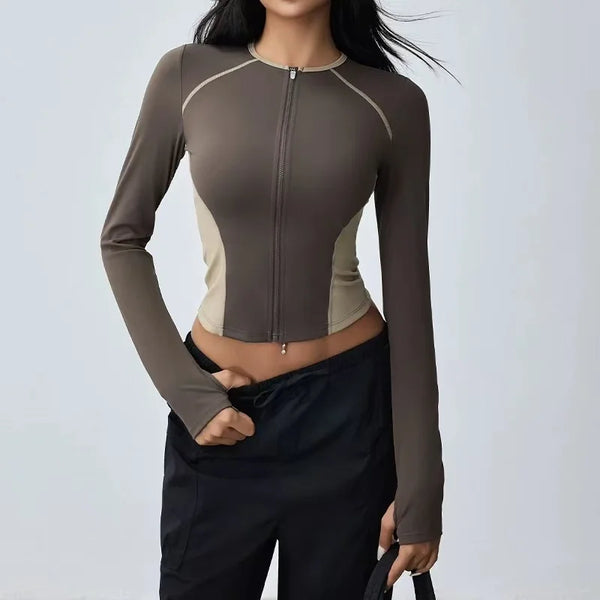 Serene Form Zip-Up Yoga Top