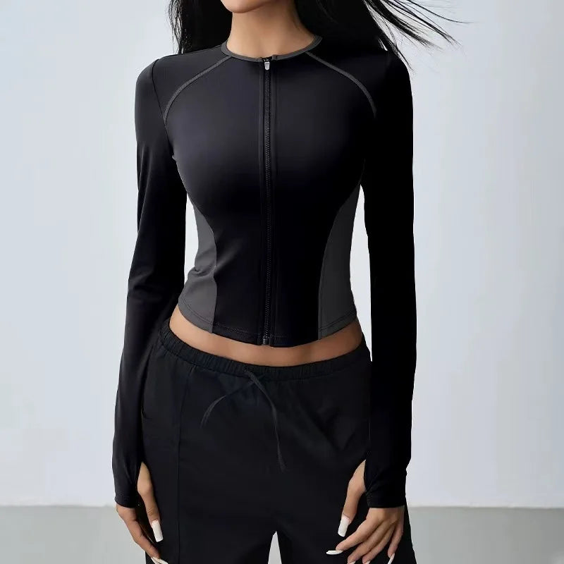 Serene Form Zip-Up Yoga Top