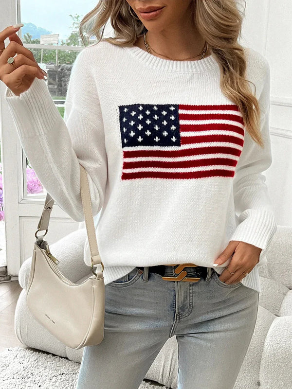 Ellis American Flag Sweater