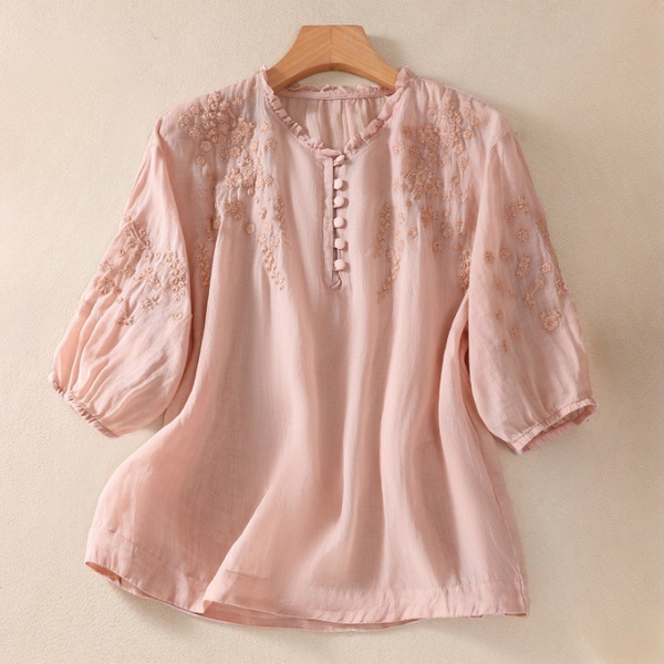 Annelise Linen Blouse