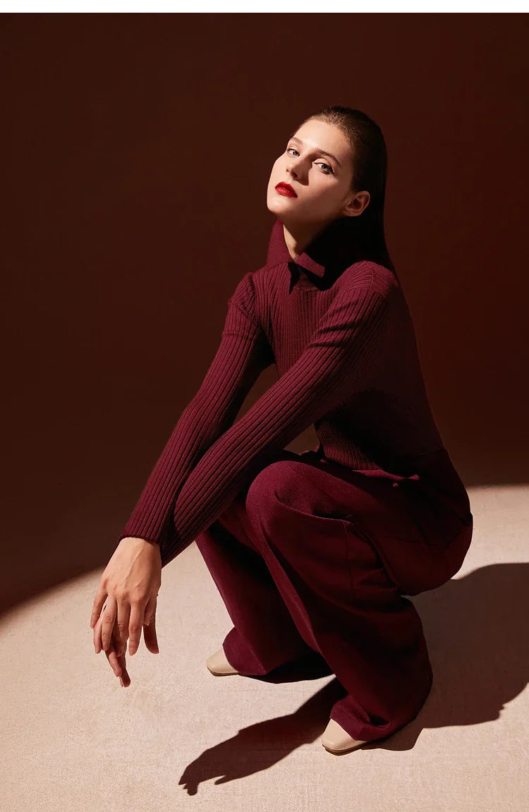 Audrey Wool Blend Polo