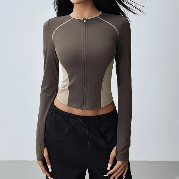 Serene Form Zip-Up Yoga Top