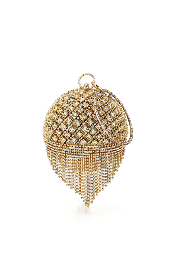 Nyrix Gold Round Ball Bag