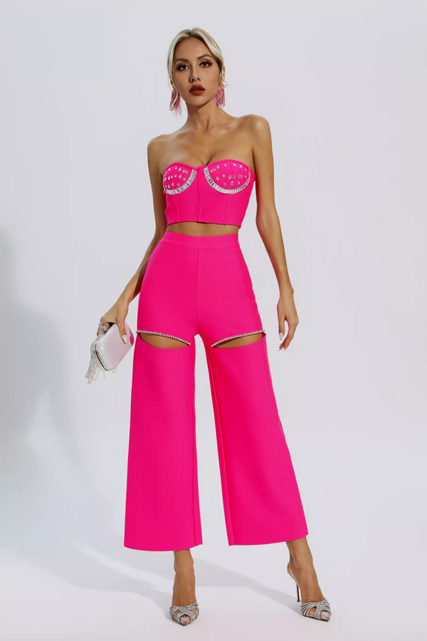 Virginia Cutout Diamond Set In Pink