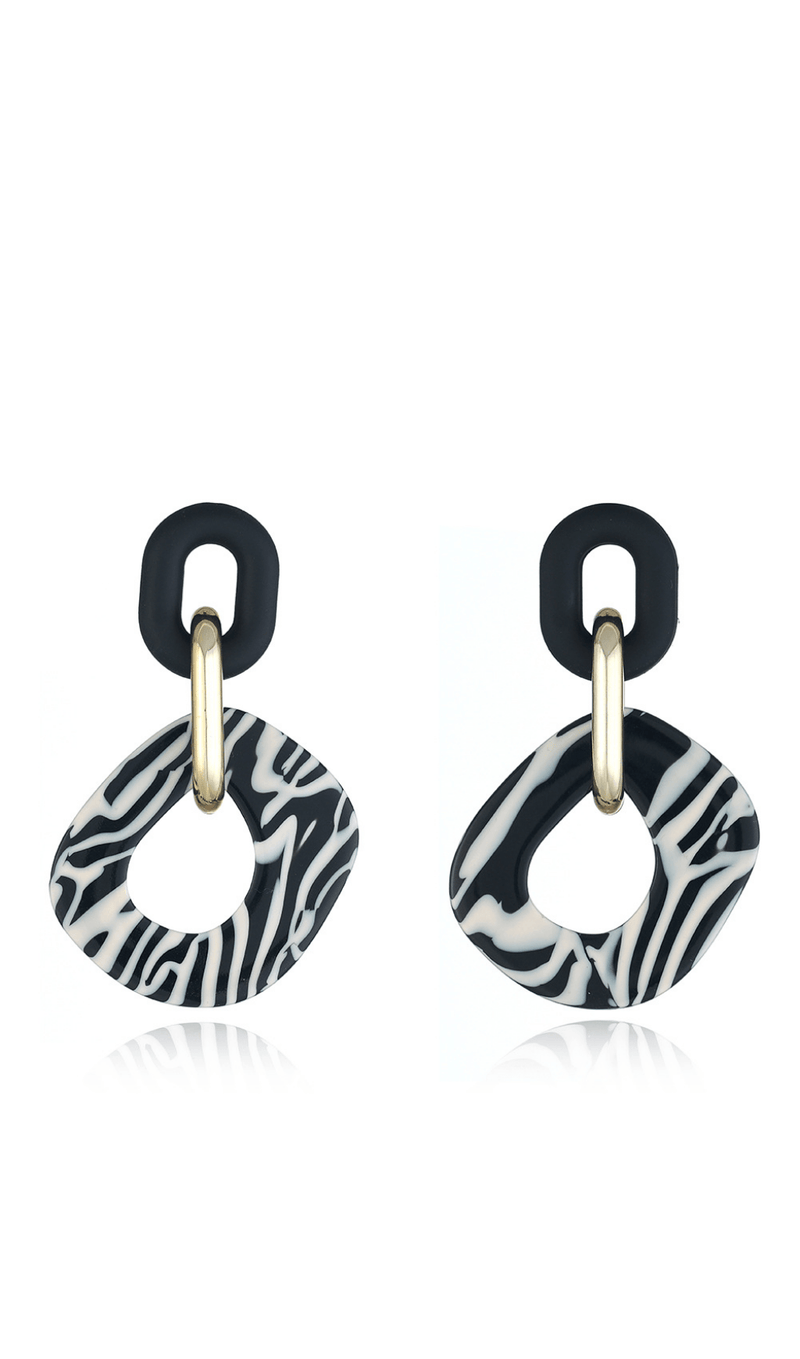 Ariyah Zebra Print Earrings