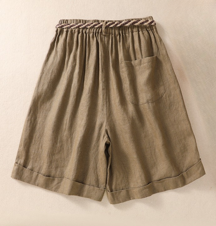 Maeve Cotton Wide-Leg Shorts