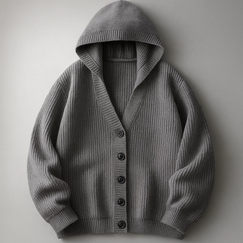 Owen Hooded Knit Cardigan