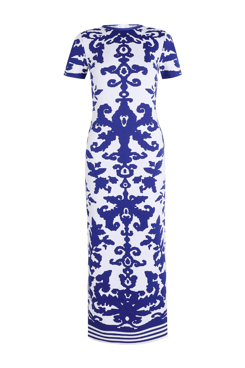 Elyxra Bandage Maxi Dress In Blue