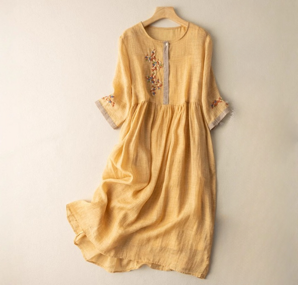 Aurora Linen Dress