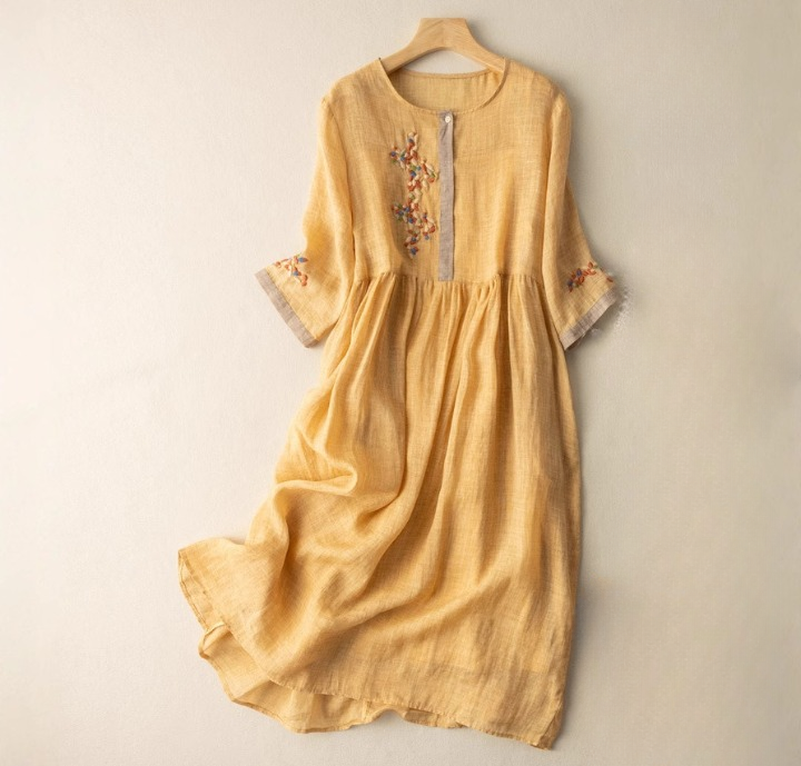 Aurora Linen Dress