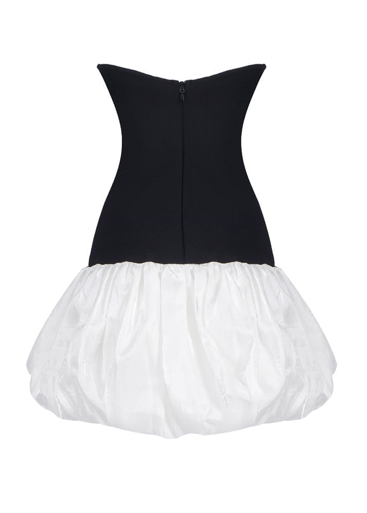 Cruze Black Bow Bandage Mini Dress