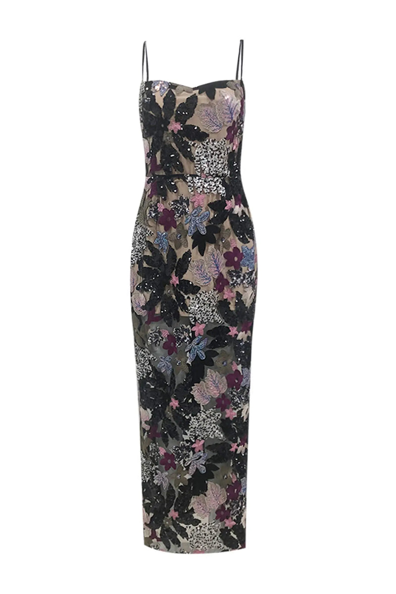 Selasi Embroidered Strapless Maxi Dress