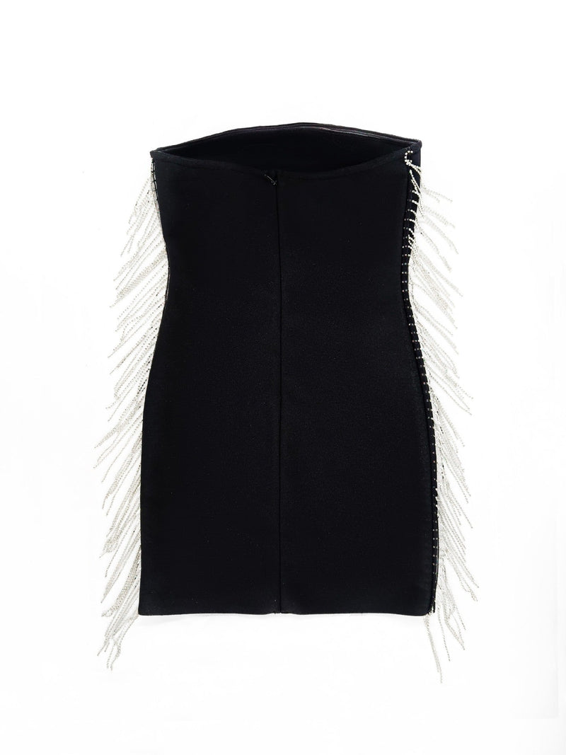 Terlyn Tassel Bandage Mini Dress