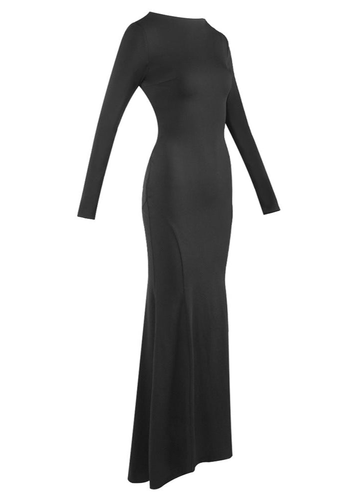 Akiye Cutout Backless Maxi Dress In Black