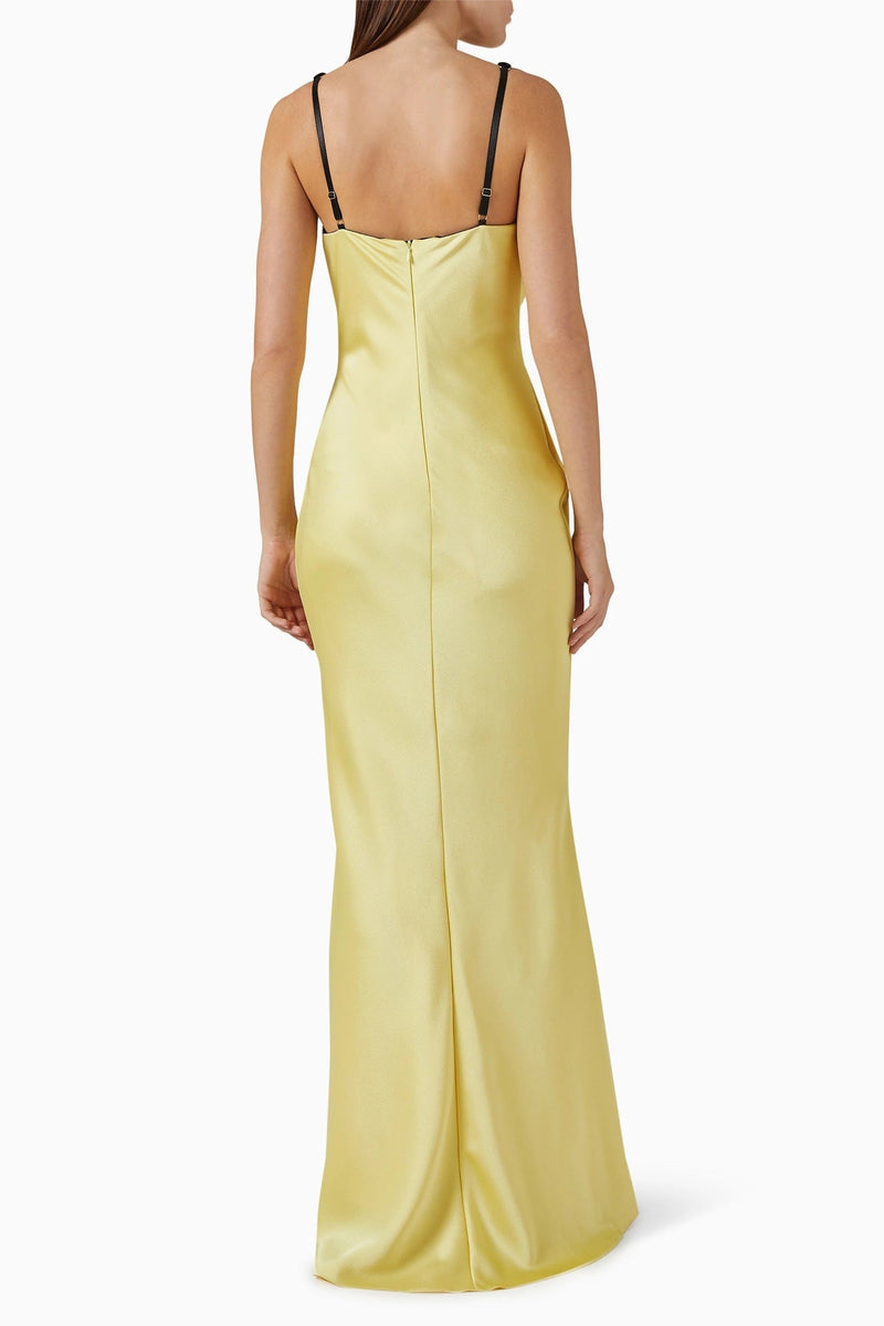 Elke Slip Draped Maxi Dress