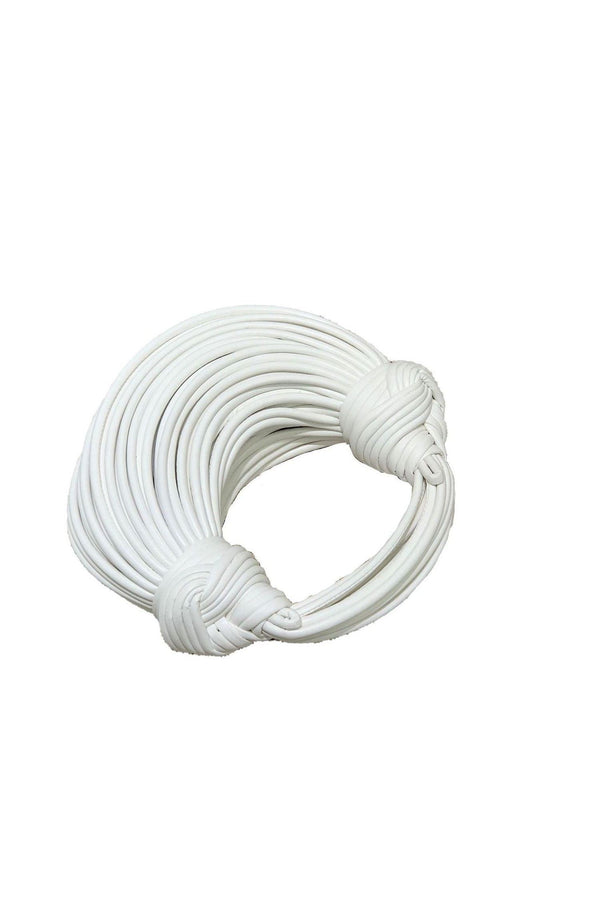 Malha White PU Knotted Bag
